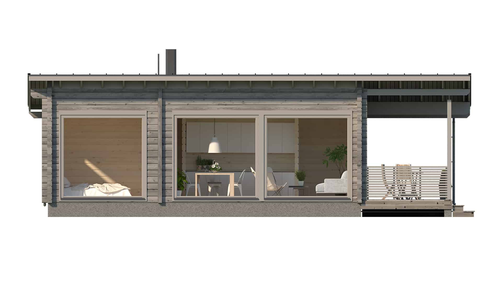 Дом из бруса 11×6 м Дом из бруса 11×6 м